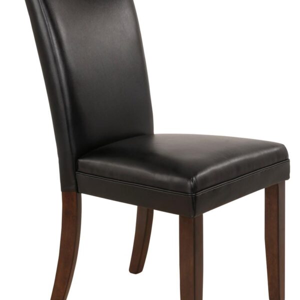 Esevo Charrell Brown Dining Chairs (Set of 2) – Upholstered Modern Dining Room Chairs with Wooden Legs